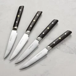 Enso Modern 4 Piece Steak Knife Set, Ebony -Zwilling Shop DSC 6801 4deb9b0d ee29 40f6 95b6 34b0d17caa98
