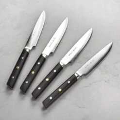 Enso Modern 4 Piece Steak Knife Set, Ebony -Zwilling Shop DSC 6802
