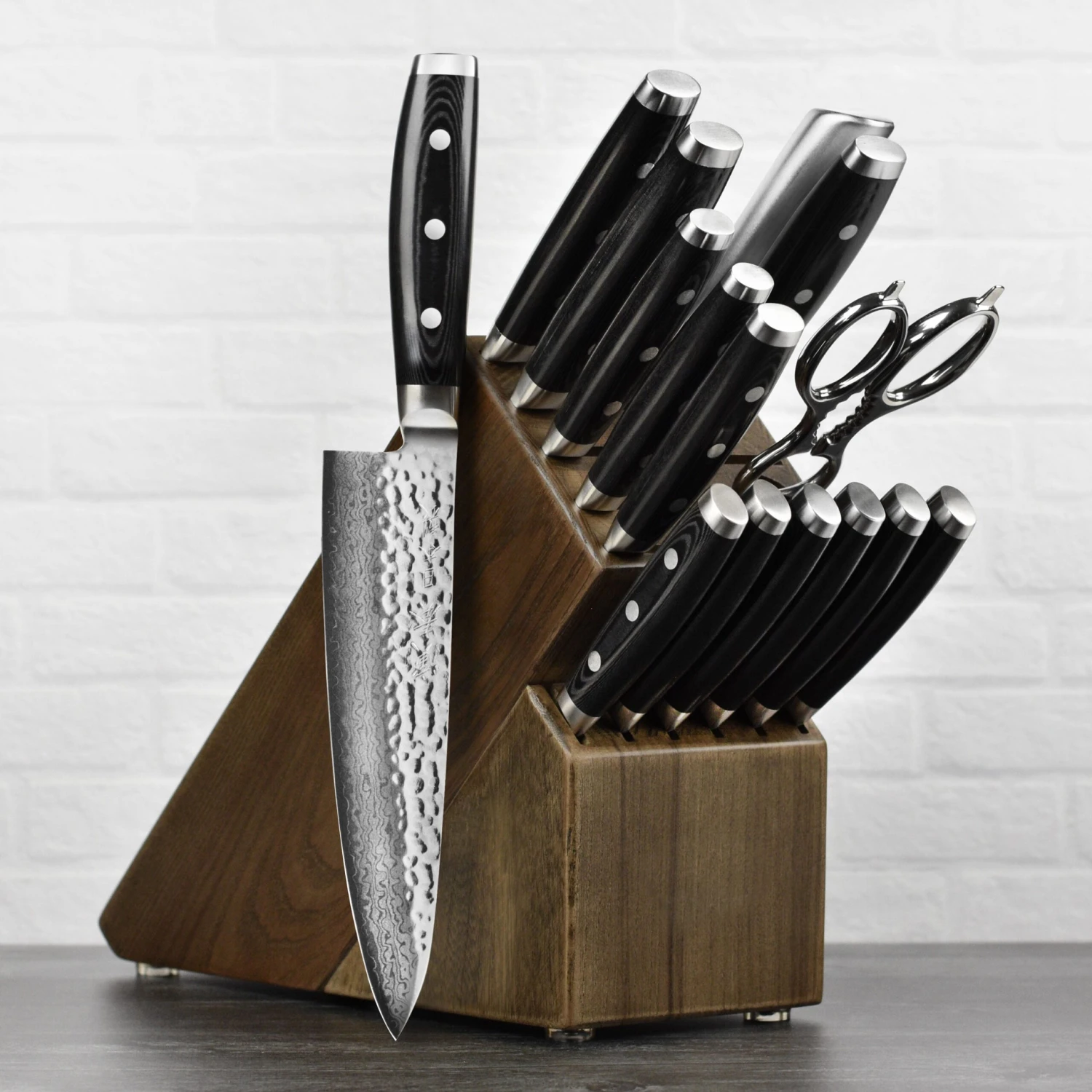 Enso HD 16 Piece Dark Ash Knife Block Set 3 Enso HD 16 Piece Dark Ash Knife Block Set