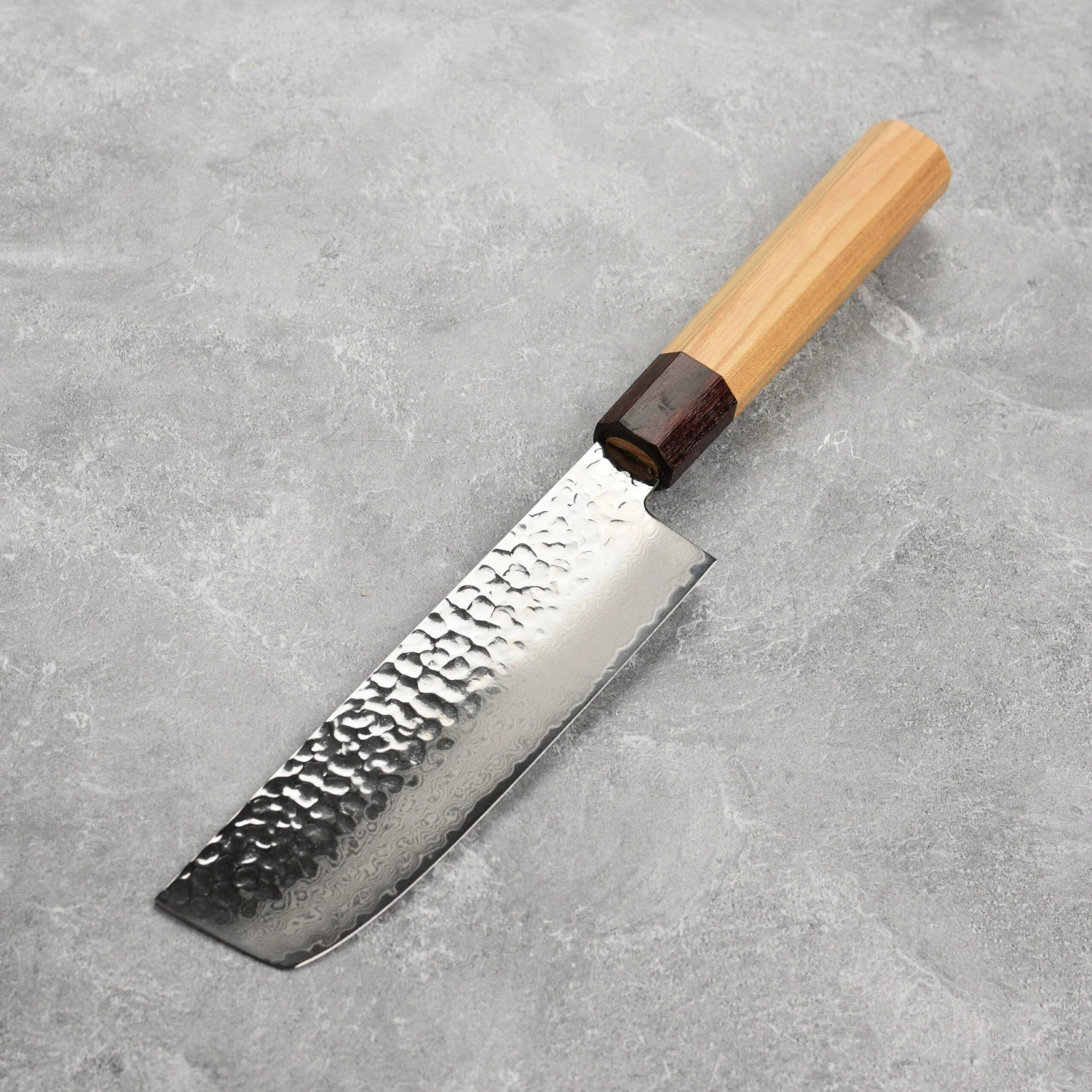 Takayuki Tsuchime Damascus 6.3" Nakiri 11 Takayuki Tsuchime Damascus 6.3" Nakiri - Image 9