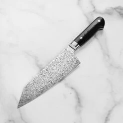 Takayuki Coreless Damascus 7.5" Kengata Gyuto -Zwilling Shop DSC 6948