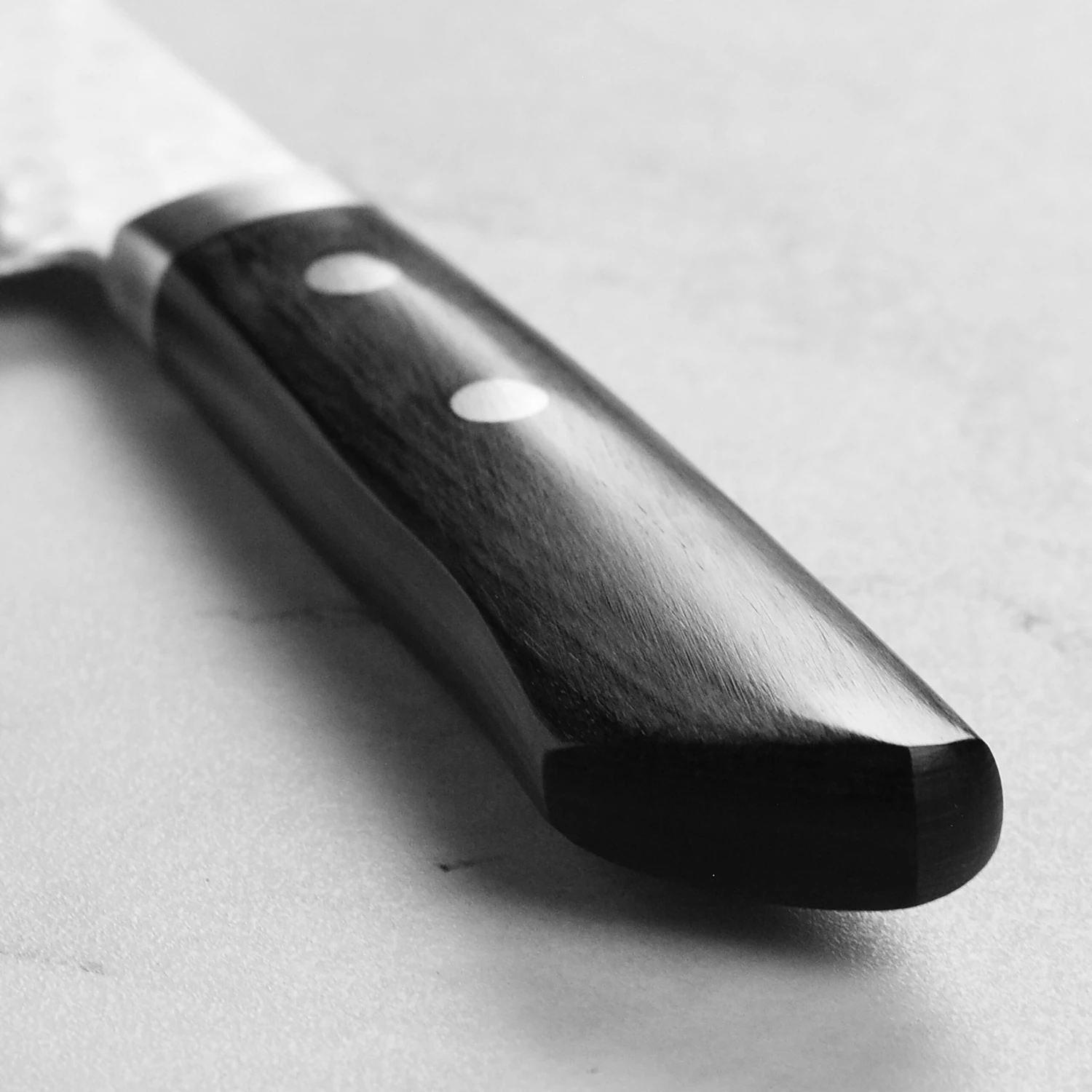 Masutani VG1 Hammered 5" Nakiri, Black Handle 4 Masutani VG1 Hammered 5" Nakiri, Black Handle - Image 2