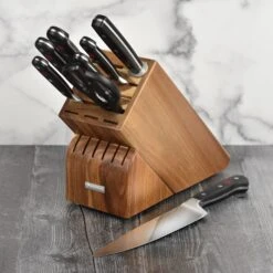 Wusthof Classic 9 Piece Acacia Knife Block Set -Zwilling Shop DSC 7103