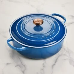 Le Creuset Signature Cast Iron 6.75-quart Marseille Round Wide Dutch Oven With Copper Knob -Zwilling Shop DSC 7119