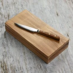 Enso Modern 4 Piece Steak Knife Set, Dark Birchwood -Zwilling Shop DSC 7121