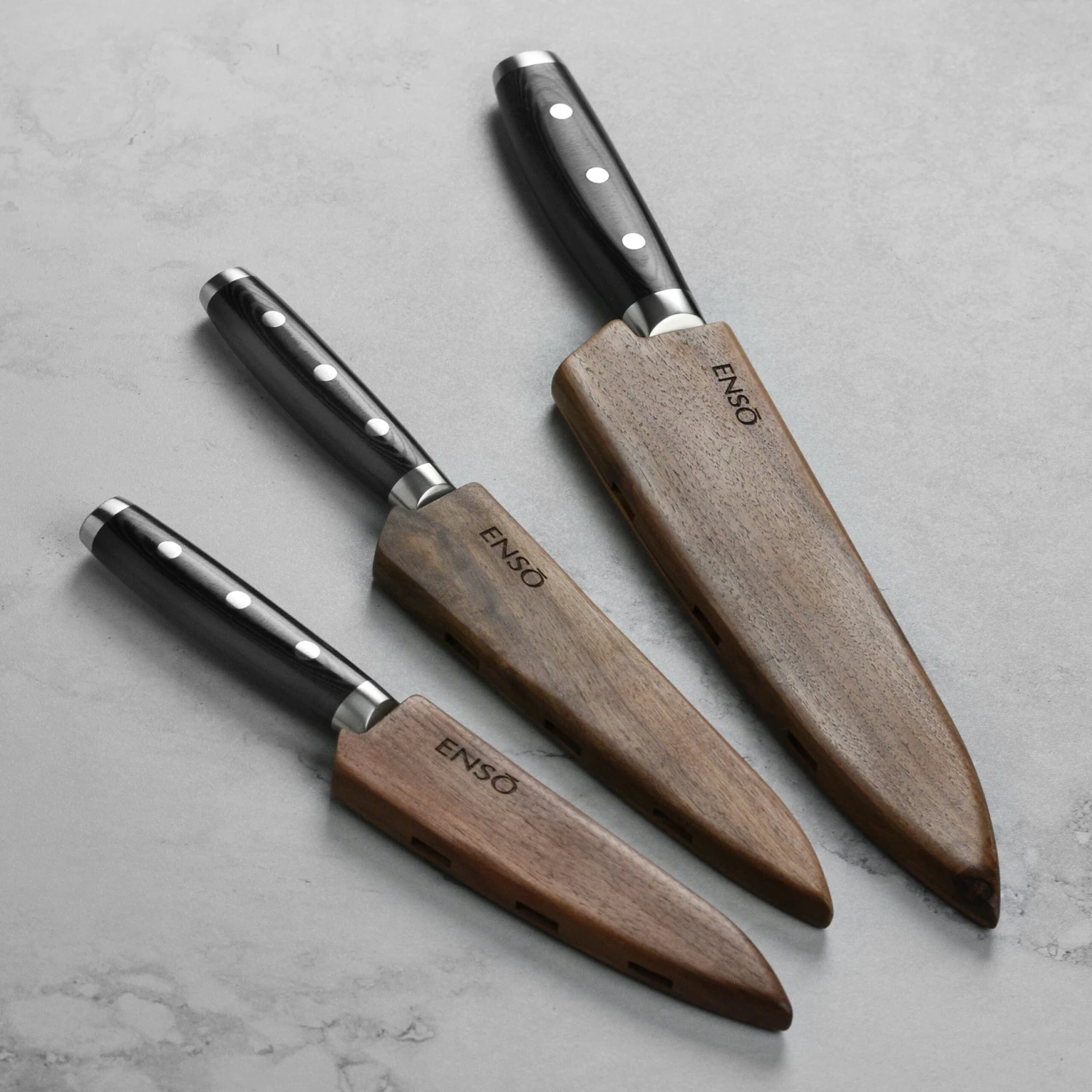 Enso HD 3 Piece Knife Set With Sheaths 4 Enso HD 3 Piece Knife Set With Sheaths - Image 2