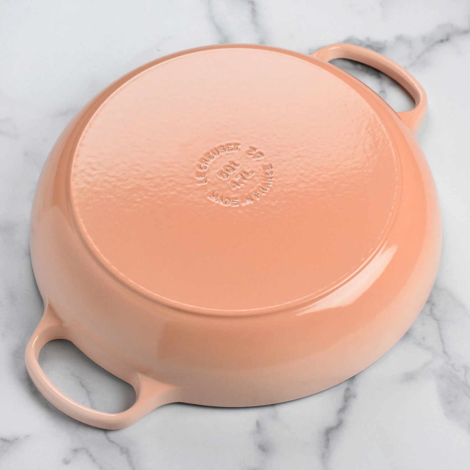 Le Creuset Signature Cast Iron 5-quart Peche Braiser 9 Le Creuset Signature Cast Iron 5-quart Peche Braiser - Image 7