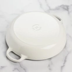 Le Creuset Signature Cast Iron 2.25-quart White Petal Braiser -Zwilling Shop DSC 8335