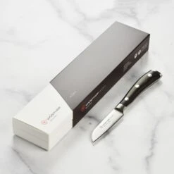 Wusthof Ikon Blackwood 3" Flat Cut Paring Knife -Zwilling Shop DSC 8553