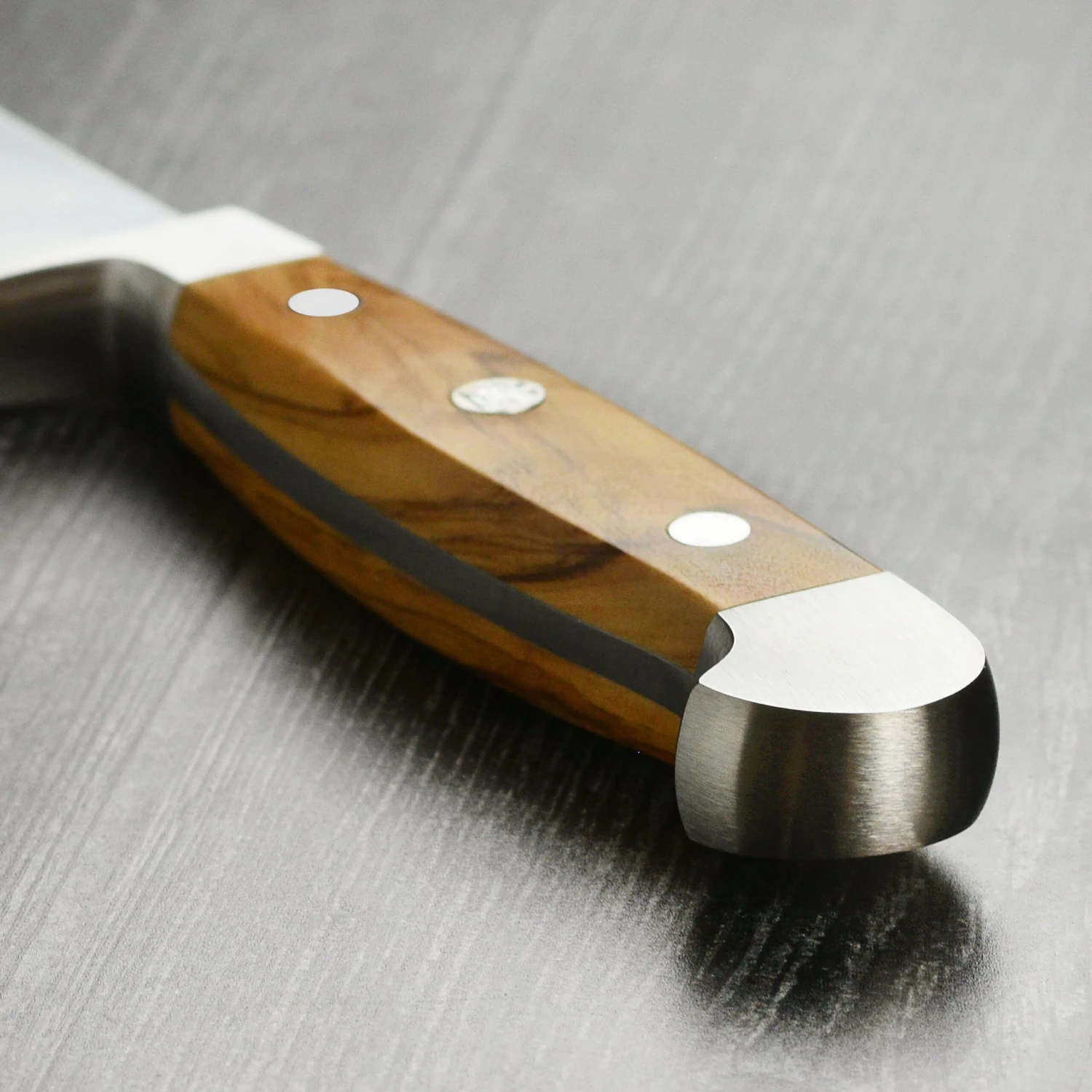 Franz Gude 12.6" Large Bread Knife With Olive Wood Handle, Left-Handed 4 Franz Gude 12.6" Large Bread Knife With Olive Wood Handle, Left-Handed - Image 2