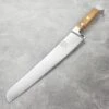 Franz Gude 12.6" Large Bread Knife With Olive Wood Handle, Right-Handed