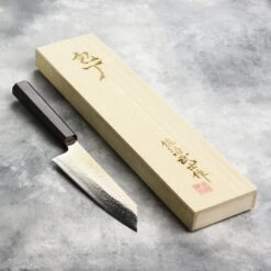 Saji Rainbow Damascus 6.7" Bunka -Zwilling Shop DSC 9013