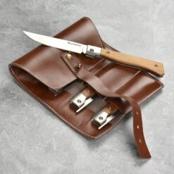 Messermeister 4 Piece Folding Steak Knife Set With Leather Roll -Zwilling Shop DSC 9828