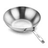 Demeyere 5-Plus 11.8" Stainless Steel Flat Bottom Wok -Zwilling Shop Demeyere5 Plus11.8 inchStainlessSteelFlatBottomWok