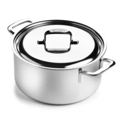 Demeyere 5-Plus 9-quart Stainless Steel Dutch Oven -Zwilling Shop Demeyere5 Plus9 quartStainlessSteelDutchOven