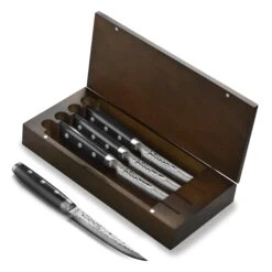 Enso HD 4 Piece Steak Knife Set With Case -Zwilling Shop EnsoHD6PieceSteakKnifeSetwithCase