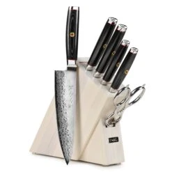 Enso SG2 7 Piece Gray Ash Slim Knife Block Set -Zwilling Shop EnsoSG27PieceGrayAshSlimKnifeBlockSet