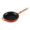 Le Creuset Cast Iron 10.25" Flame Fry Pan With Wood Handle
