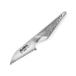 Global 3" Serrated Paring Knife -Zwilling Shop Global3 inchSerratedParingKnife GS 9