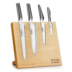 Global 5 Piece Magnetic Easel Knife Set, Bamboo Block 19 Global 5 Piece Magnetic Easel Knife Set, Bamboo Block -Zwilling Shop Global5PieceMagneticEaselKnifeSet BambooBlock 097d4869 690d 4e16 9177 8147b07960d9