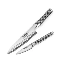 Global 2 Piece Hollow Edge Chef's Knife Set -Zwilling Shop Global a0d1f6f6 d59c 465e 8c71 e5f2fa9d874e