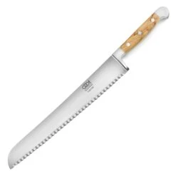 Franz Gude 12.6" Large Bread Knife With Olive Wood Handle, Left-Handed 12 Franz Gude 12.6" Large Bread Knife With Olive Wood Handle, Left-Handed -Zwilling Shop GudeFranzGude12.6 inchLargeBreadKnifewithOliveWoodHandle Left Handed