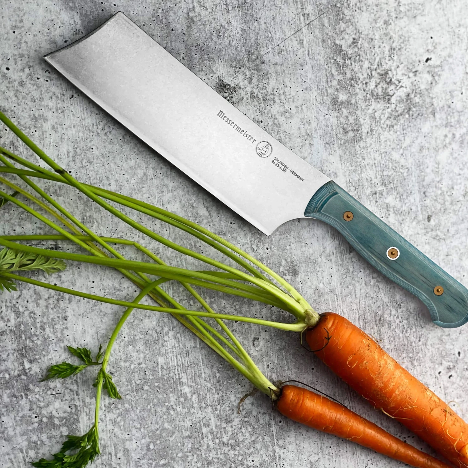 Messermeister Custom Indigo 6.5" Nakiri 9 Messermeister Custom Indigo 6.5" Nakiri - Image 7