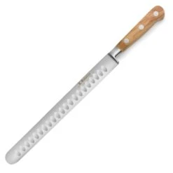 K Sabatier Olive Wood 10" Hollow Edge Slicing Knife -Zwilling Shop KSabatierOliveWood10 inchHollowEdgeSlicingKnife