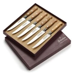 K Sabatier Olive Wood 6 Piece Steak Knife Set 12 K Sabatier Olive Wood 6 Piece Steak Knife Set -Zwilling Shop KSabatierOliveWood6PieceSteakKnifeSet c1792820 d5b7 4aec b200 374faa21f0e7