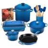 Le Creuset Signature Cast Iron 16 Piece Marseille Cookware Set