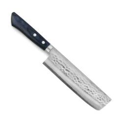 Masutani VG10 Hammered Damascus 6.7" Nakiri, Blue Handle 15 Masutani VG10 Hammered Damascus 6.7" Nakiri, Blue Handle -Zwilling Shop MasutaniVG10HammeredDamascus6.7 inchNakiri BlueHandle