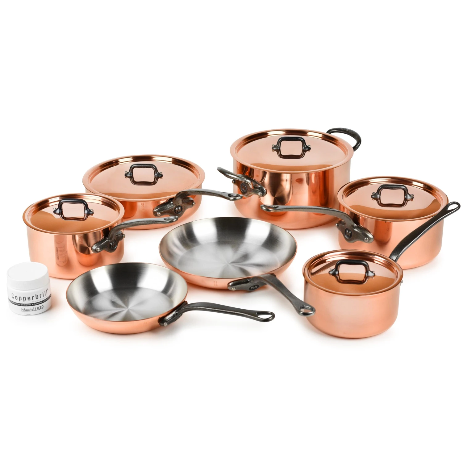 Mauviel M200Ci 12 Piece Copper Cookware Set 3 Mauviel M200Ci 12 Piece Copper Cookware Set