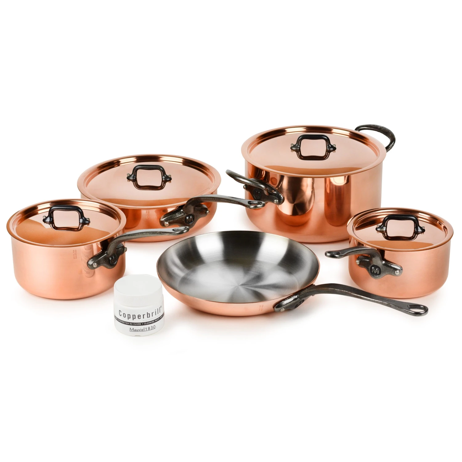 Mauviel M200Ci 9 Piece Copper Cookware Set 3 Mauviel M200Ci 9 Piece Copper Cookware Set