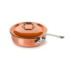 Mauviel M'6S 1.8-quart Induction Copper Saute Pan