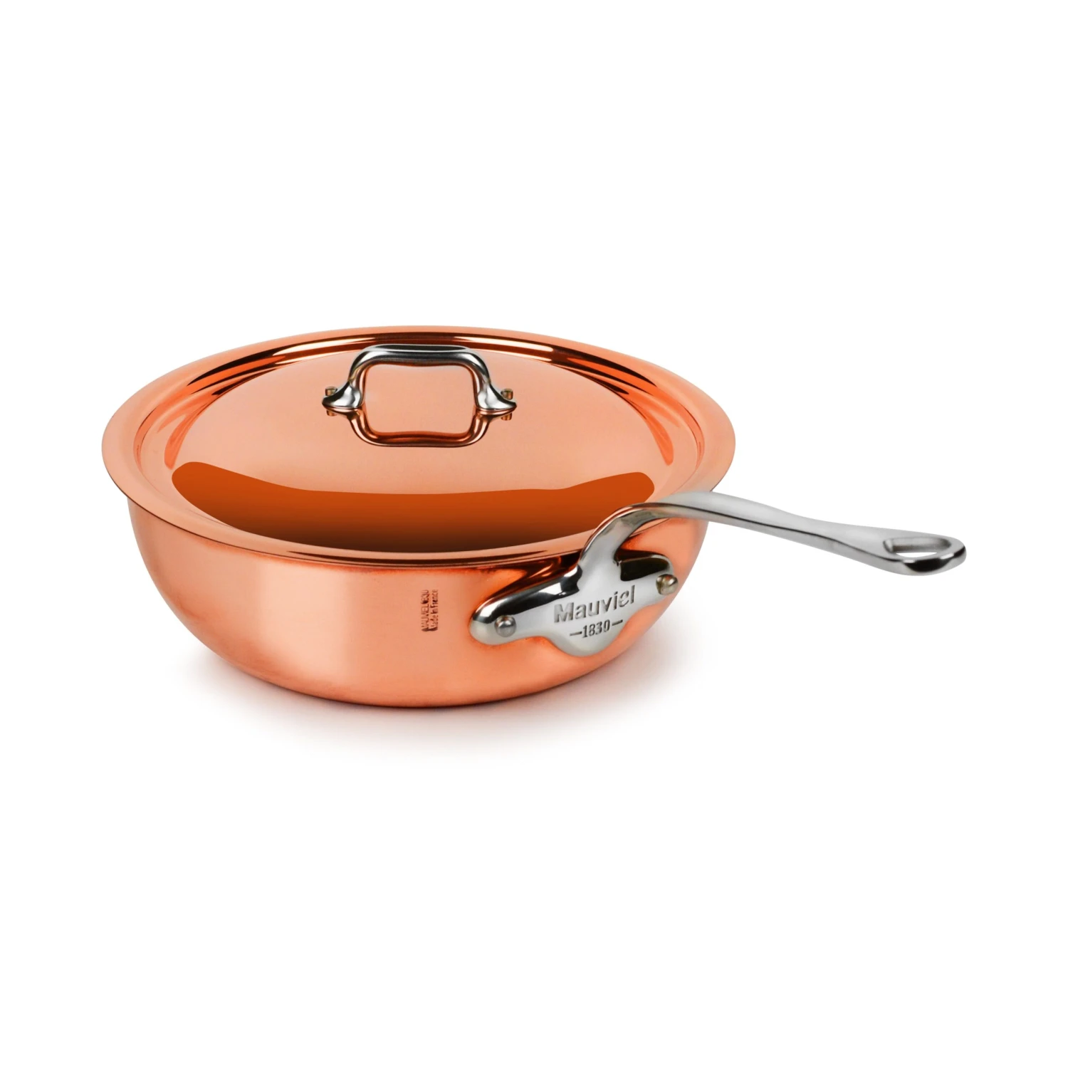 Mauviel M'6S 3.4-quart Induction Copper Saucier 3 Mauviel M'6S 3.4-quart Induction Copper Saucier