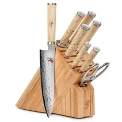 Miyabi Birchwood SG2 9 Piece Knife Block Set -Zwilling Shop MiyabiBirchwoodSG29PieceKnifeBlockSet