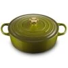 Le Creuset Signature Cast Iron 6.75-quart Olive Round Wide Dutch Oven -Zwilling Shop OliveRoundWideDutchOven