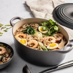 Le Creuset Signature Cast Iron 15.5-quart Oyster Oval Dutch Oven -Zwilling Shop P02 A GINGER GARLIC SHRIMP RAMEN SOUP 1fe21840 8714 4bf0 a923 1b745c73c3d9