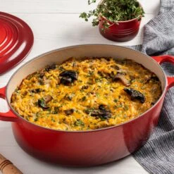 Le Creuset Signature Cast Iron 5-quart Cerise Oval Dutch Oven -Zwilling Shop P05 A MUSHROOM HERB HASH BROWN BAKE 62702f2a 1c54 4fed 8137 423fbae76e76