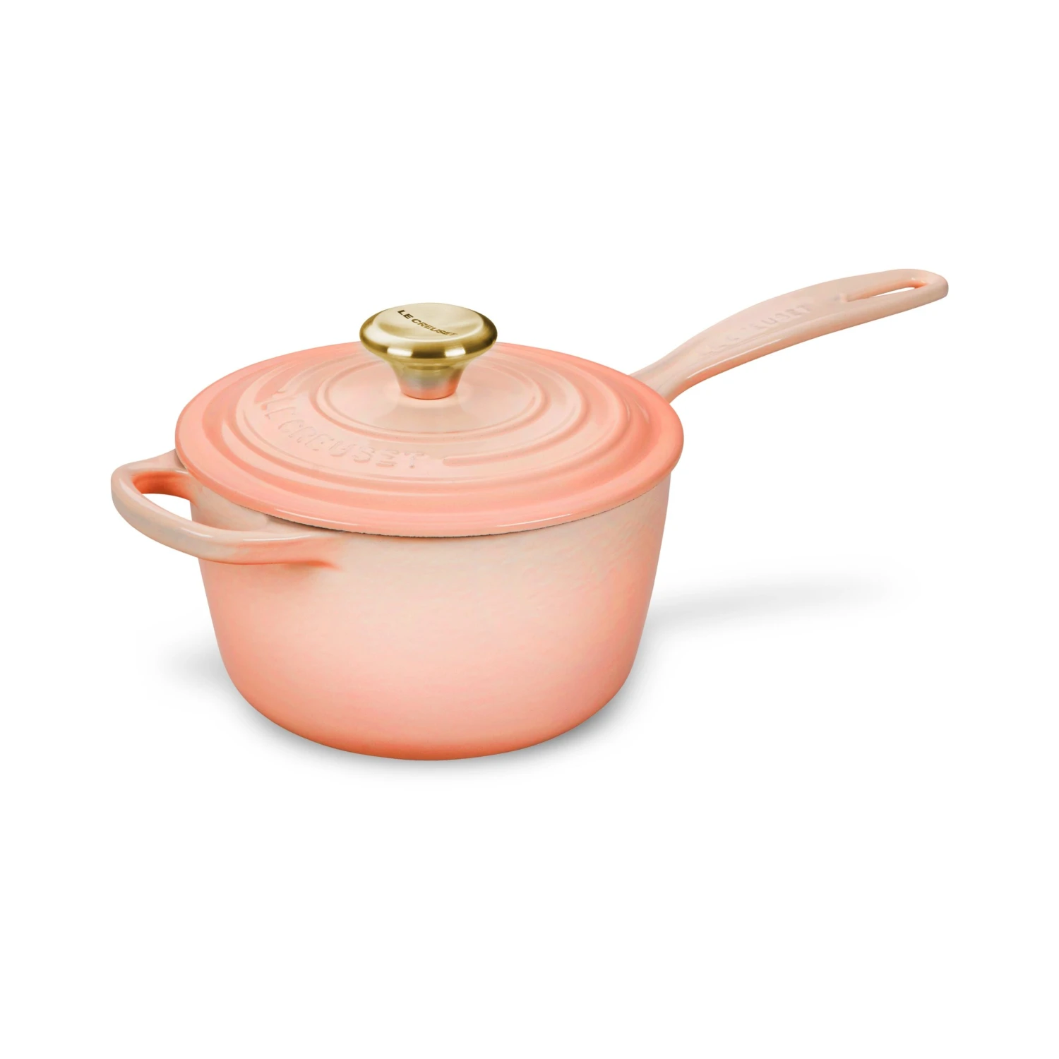 Le Creuset Signature Cast Iron 1.75-quart Peche Saucepan 3 Le Creuset Signature Cast Iron 1.75-quart Peche Saucepan