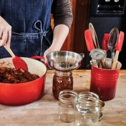 Le Creuset 5 Piece Cerise Silicone Utensil Set -Zwilling Shop RS9039 RS7057 20161117 LC PEI 1874 cc hpr