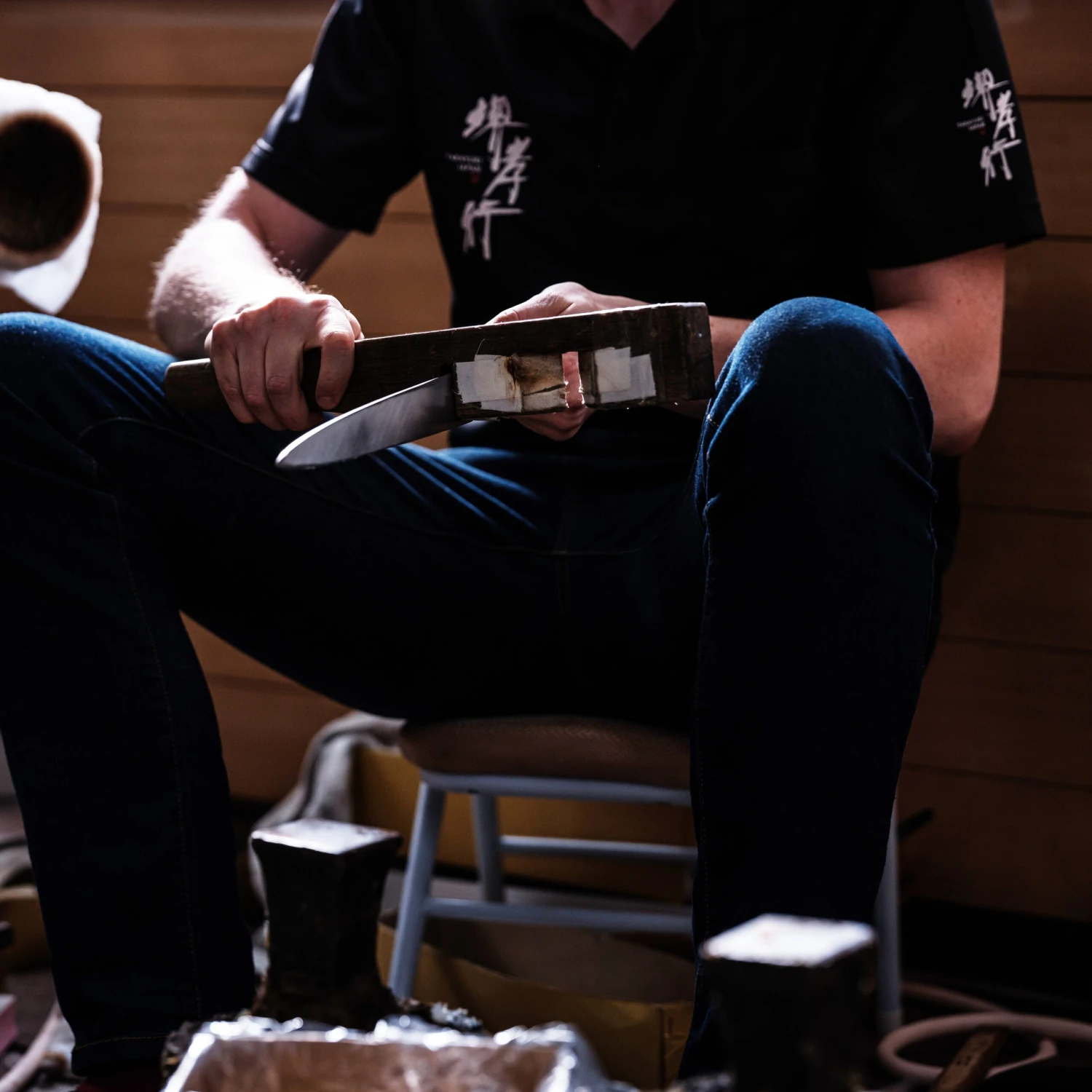 Takayuki X Itsuo Doi Homura Guren Aogami #2 8.9" Gyuto 8 Takayuki X Itsuo Doi Homura Guren Aogami #2 8.9" Gyuto - Image 6