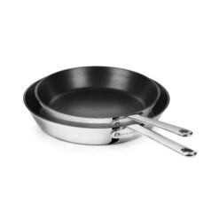 Scanpan Maitre D' Nonstick Stainless Steel 9.5 & 11" Fry Pan Set