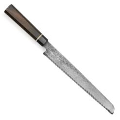 Senzo Black Damascus 8.5" Bread Knife -Zwilling Shop SenzoBlackDamascus8.5 inchBreadKnife