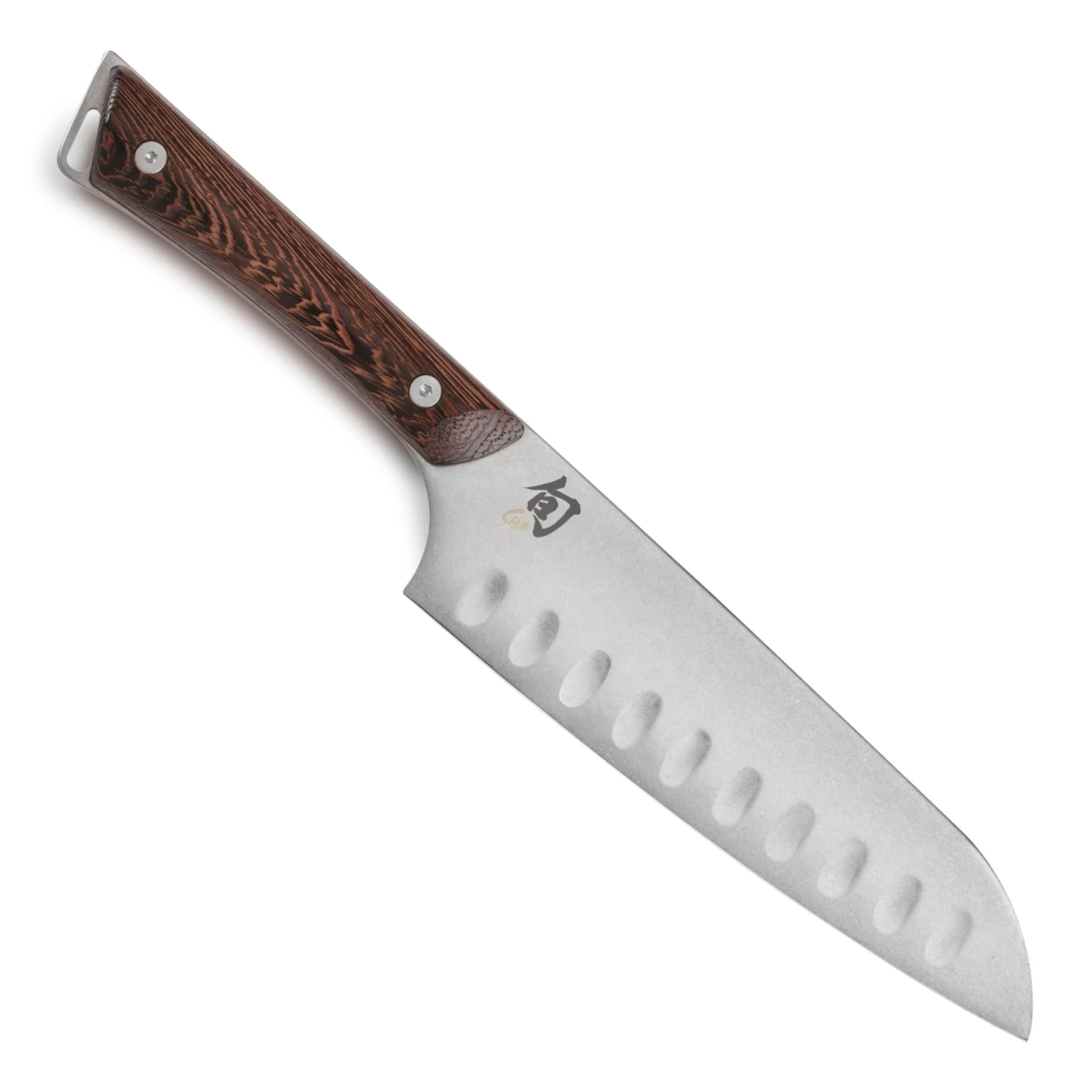 Shun Kanso 7" Hollow Edge Santoku Knife 6 Shun Kanso 7" Hollow Edge Santoku Knife - Image 4