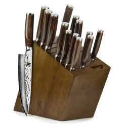 Shun Premier 15 Piece Knife Block Set -Zwilling Shop ShunPremier15PieceKnifeBlockSet
