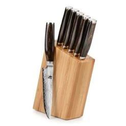 Shun Premier 6 Piece Steak Knife Set With Block -Zwilling Shop ShunPremier6PieceSteakKnifeSetwithBlock