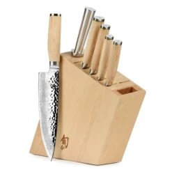 Shun Premier Blonde 7 Piece Knife Block Set -Zwilling Shop ShunPremierBlonde7PieceKnifeBlockSet