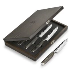 Shun Premier Grey 4 Piece Steak Knife Set -Zwilling Shop ShunPremierGrey4PieceSteakKnifeSet