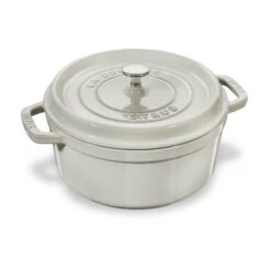 Staub 7-quart White Truffle Round Dutch Oven